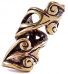 WINDALF Großer Haarschmuck MARCIE 22 mm Spiralen Ornamentik Bronze - Windalf.de