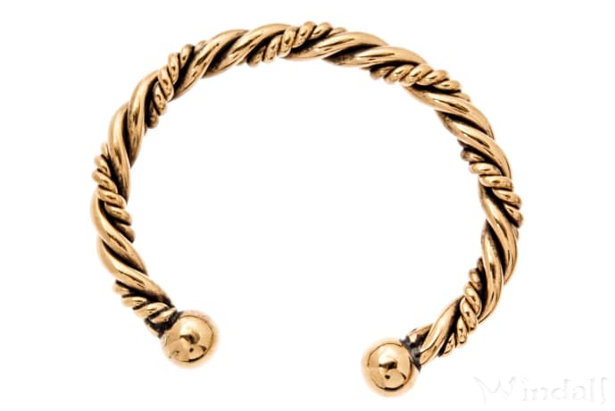 WINDALF Frauen-Armreif ARTINA Ø 5.6 cm Armschmuck im Vikings Ethno Style Handarbeit aus Bronze WINDALF Frauen-Armreif ARTINA Ø 5.6 cm Armschmuck im Vikings Ethno Style Handarbeit aus Bronze - Windalf.de