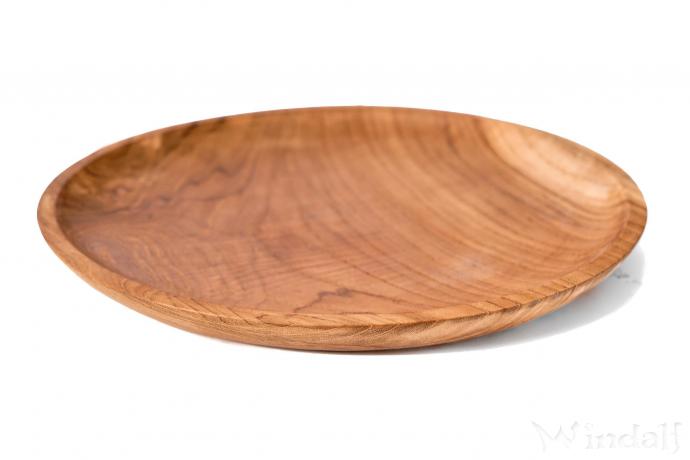 WINDALF Natürlicher Brotzeit Holzteller ROLLA Ø 25 cm Servierplatte