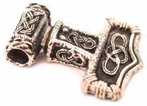 WINDALF Schmuck Anhänger ASGARD 3.5 cm Thorshammer Massiv Bronze - Windalf.de