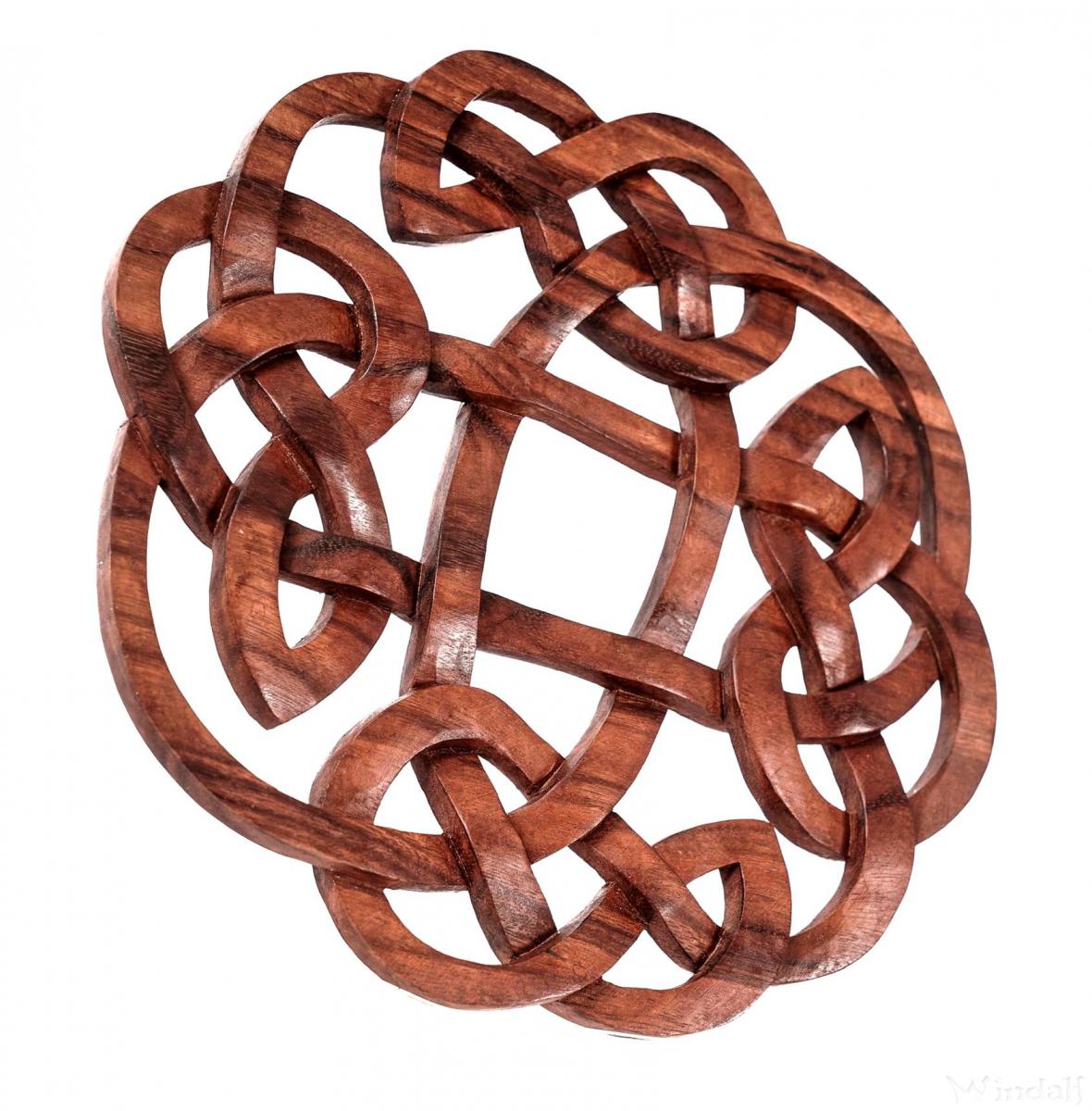 Celtic Wand Deko FLORY Ø 25 cm Keltischer Knoten Vintage