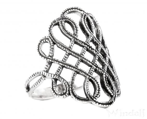 WINDALF Wikinger Damen Ring LUCIANA 23 mm Freyas Fackel Silber WINDALF Wikinger Damen Ring LUCIANA 23 mm Freyas Fackel Silber - Windalf.de