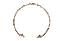 WINDALF Männer Torques TYRON Ø 14 cm Wikinger Halsreif Wotans Wölfe Handarbeit Bronze - Windalf.de