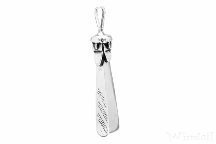 WINDALF Slavischer Kraft Schmuck Anhänger SWIATOWID 6.5 cm Slavische Gottheit Glücksamulett Silber WINDALF Slavischer Kraft Schmuck Anhänger SWIATOWID 6.5 cm Slavische Gottheit Glücksamulett Silber - Windalf.de