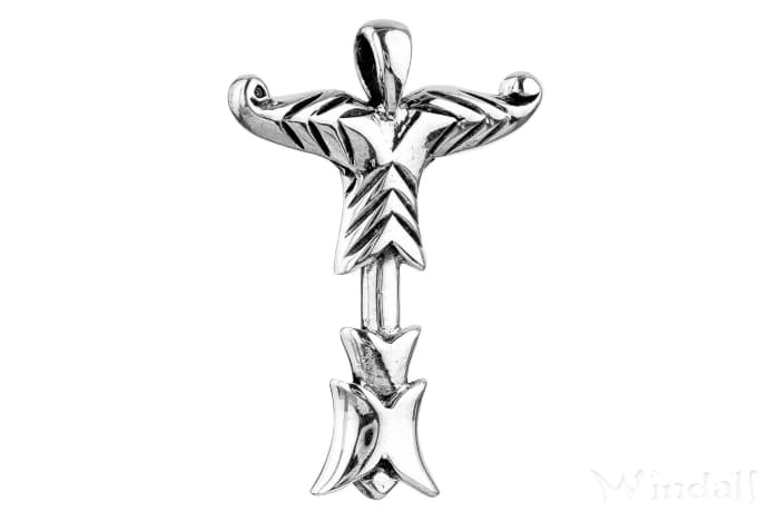 WINDALF Vikings Schmuck Anhänger IRMINSUL 3.1 cm Amulett Nordische Mythologie Silber - Windalf.de