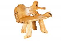 WINDALF Rustikale Sitzbank ALVANI 120 cm Natur Landhaus Küchenbank Handarbeit aus Wurzelholz - Windalf.de