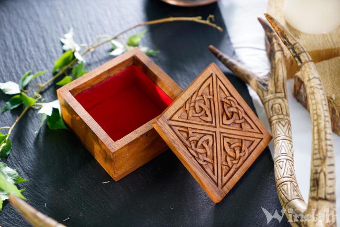 WINDALF Celtic Irisches Schmuckkästchen BRIGANTIA 10 cm