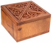 WINDALF Celtic Irisches Schmuckkästchen BRIGANTIA 10 cm Schmuckschatulle mit rotem Stoff Geschenkdose Handarbeit Holz WINDALF Celtic Irisches Schmuckkästchen BRIGANTIA 10 cm Schmuckschatulle mit rotem Stoff Geschenkdose Handarbeit Holz - Windalf.de