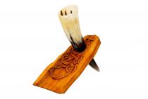 WINDALF Trinkhornständer VIKING DRAGON 25 cm Mittelalter Deko Handarbeit aus Holz WINDALF Trinkhornständer VIKING DRAGON 25 cm Mittelalter Deko Handarbeit aus Holz - Windalf.de