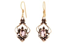WINDALF Mittelalter Damen Ohrringe SALIA 3.5 cm Bohemia Ohrschmuck Amethyst Bronze WINDALF Mittelalter Damen Ohrringe SALIA 3.5 cm Bohemia Ohrschmuck Amethyst Bronze - Windalf.de