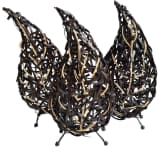 3er Stehlampen Set ~ MONI ~ Ohne Fassung - geflochten - Windalf.de