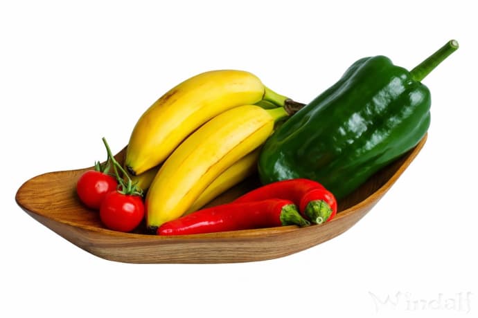 WINDALF Teakholzschale IROIZA 25 cm Snack& Obstschale Handarbeit aus Teakholz - Windalf.de