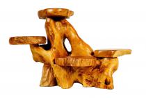 WINDALF Natur Blumenbank mit 4 Ablagen NILAR 72 cm Rustikale Pflanzentreppe Holzregal Handarbeit aus Wurzelholz WINDALF Natur Blumenbank mit 4 Ablagen NILAR 72 cm Rustikale Pflanzentreppe Holzregal Handarbeit aus Wurzelholz - Windalf.de