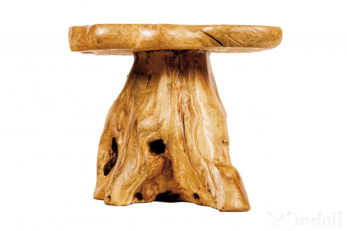 WINDALF Natur Beistelltisch AADINA 60 cm Couchtisch Handarbeit aus Wurzelholz - Windalf.de