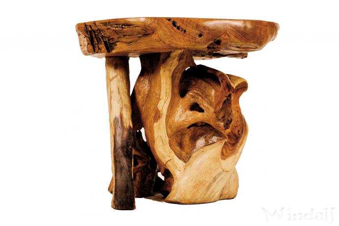 WINDALF Rustikaler Beistelltisch KARIMA 56 cm  Kleiner Wohnzimmertisch Handarbeit aus Wurzelholz WINDALF Rustikaler Beistelltisch KARIMA 56 cm  Kleiner Wohnzimmertisch Handarbeit aus Wurzelholz - Windalf.de