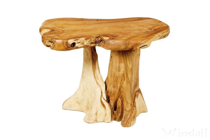 WINDALF Harmonischer Couchtisch YING YANG 66 cm Unikat Holztisch Handarbeit aus Wurzelholz - Windalf.de