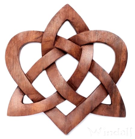 WINDALF Celtic Holzbild MIA 29 cm Keltischer Liebesknoten Herz Wandrelief Handarbeit Holz WINDALF Celtic Holzbild MIA 29 cm Keltischer Liebesknoten Herz Wandrelief Handarbeit Holz - Windalf.de