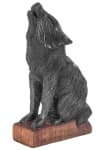WINDALF Kleine Wolfs Holzfigur WOLF 16 cm Schwarze Wolfsfigur Dekoration Handarbeit aus Holz WINDALF Kleine Wolfs Holzfigur WOLF 16 cm Schwarze Wolfsfigur Dekoration Handarbeit aus Holz - Windalf.de