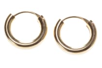 WINDALF Creolen NAMIKA 13 mm vergoldet Silber - Windalf.de