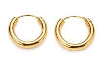 WINDALF Creolen NAMIKA 13 mm vergoldet Silber - Windalf.de