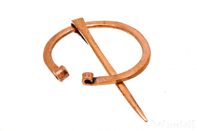 WINDALF Wikinger Fibel UTGARD 3.6 cm Mittelalter Tuchnadel Vintage Bronze - Windalf.de