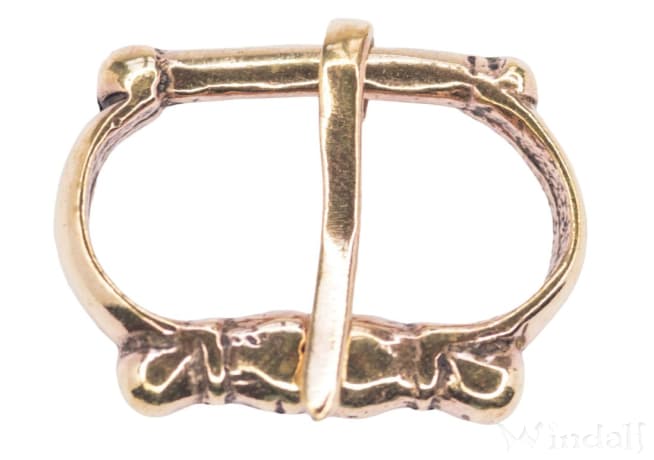 WINDALF Kleine Gürtelschließe NALIA 2.8 cm Mittelalter Schmuck Bronze - Windalf.de