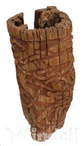 WINDALF Wikinger Holzkunst JORMUNN 80 cm Baumstamm Unikat - Windalf.de