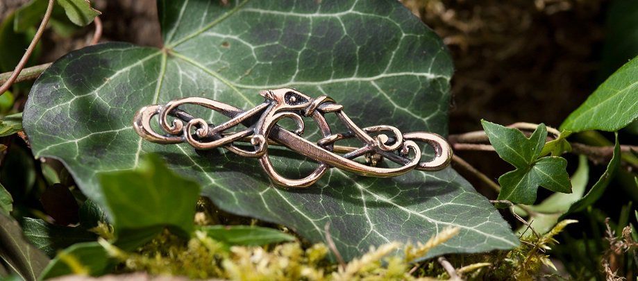 zauberhafte Ohrhänger Waldfee 925 Silber Mittelalter Kelten Triquetra Wicca 
